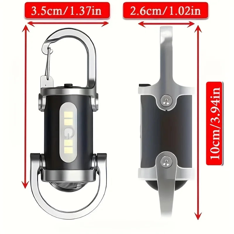 Keychain Multi-Function Mini Flashlight Mobile Power Bank